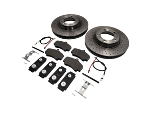 Plaquettes et disques de frein avant pour Porsche 997 C4S par TEXTAR - 9963514XX04BRE, 99635141004, 99635140904BRE, 99635140904, 9963514XX04, 99635194913BRE, 99635194913, 99635108901, 99761268001, 99635195911