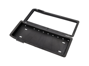 Cerniera per cassetta portaoggetti, guida a sinistra, nera. Porsche 924/944/928 - 9285557290301C