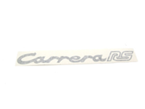 Aufkleber „CARRERA RS“ auf der Heckklappe in Schwarz. Porsche 911 72-73 - 91155903603, 91155903602, 91155903601, 91155903600