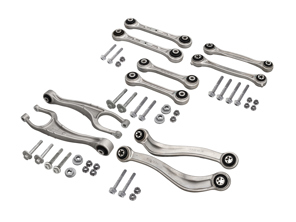 Bracci trasversali posteriori e bracci di controllo SET DI 10 e bulloni Posteriori Porsche 991 / 992 Carrera / 992 Turbo - 9P1505237B, 99133106104, 9P1501529A, 9P1505397A, 9P1505311, 9P1505223B, 9P1505224B