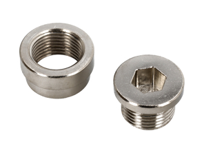Lambdasonde afdekplug en ontvangeraansluiting. Porsche 996/997 - 100390, 100392