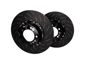 EBC Racing Dischi freno anteriori SLOTTED flottanti in due pezzi per Porsche - 38007063, 38007064, 99135140581, 99135140681, 99135140682 - SG2F016