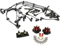 Cables de encendido de alta tensión, brazos del rotor, distribuidor y tapas, incluyendo bujías Porsche 993 - 93060291901, 93060290202, 99360206099, 99360207101, 99917018390