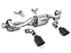 Milltek Sportuitlaatdemper met Cerakote zwarte afwerking. Porsche 718 Cayman GT4 / Boxster GTS 4.0L - 982251053E, 982251053K, 982251053F, 982251053H, 982251053D, 982251053G - SSXPO158