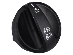 Pomello comando fari, Nero opaco. Porsche 996 / 986 Boxster 2002>> - 99661353311A05, 99661353310A05