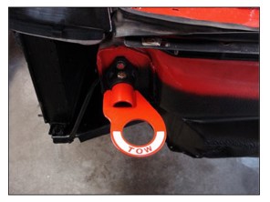 Gancio di traino retrattile Rennline. Porsche 964 / 986 Boxster / 996 - E67