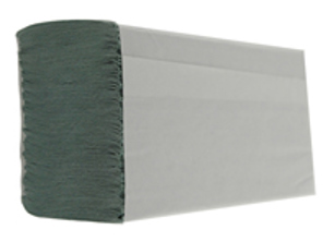 Essuie-mains en papier pli en M vert 1 pli - Paquet de 3000 - HMG130