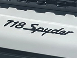 '718 Spyder' Rear Badge for Porsche 718 (982) Boxster Spyder - 98204480083041