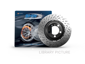 Disque de frein arrière monobloc percé, 299 x 24 mm. Porsche 986 (référence d'origine : 98635240301) - 98635240301 - PRX39863