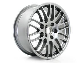 Voor/achter 20-inch RS Spyder Design lichtmetalen velg, in titanium metallic. Porsche 958 Cayenne 2015 >> - 95836214811EP8, 95836214810EP8, 95836214810, 95836214811