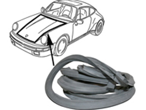 Cofano/cofano, guarnizione in gomma del baule anteriore. Porsche 911 1974-89 - 91151192302, 91151192302, 91151193201, 1685500300 - URO-009913