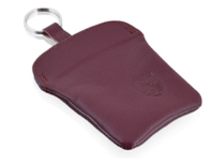 Schlüsseletui aus Leder in Bordeaux für Porsche - PCG044100003MX