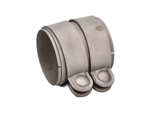 Collier d'échappement en Titane pour silencieux arrière sur catalyseur Porsche 992.1 / 992 Turbo - 992253143A, 992253143D
