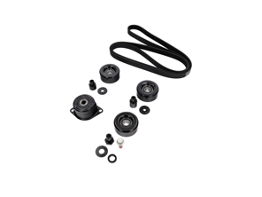 Kit completo de poleas y correas (tensor, poleas guía y correa de transmisión) para Porsche 996 Carrera (Tiptronic con aire acondicionado) 1998-2005 - 99610226050, 99710226000, 99610211957, 99610211958, 99610212752, 99610212754, 99610211853, 99610211855, 99610211856, 99610212552, 99610212553, 99610236550, 99907203909, 99907204109, 99907205901, 99610211754, 99610211756, 99610211757, 99610215164, 99610215166, 99610215168