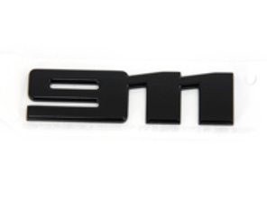 Insigne de capot arrière 911, en noir brillant. Porsche 992 Turbo - 992853675H041, 992853675H