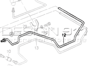 Linea di pressione idraulica. Porsche 964 M339 - 96431534302