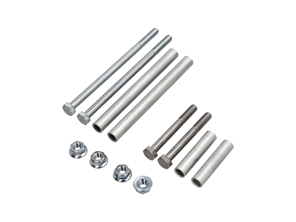 Kit di montaggio staffe silenziatore di scarico. (12 parti) Porsche 996 / 997 / 997.2 - 99611123000, 90037810501, 90037818301, 99611123100, 90038000501