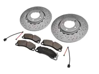 Front Brake Pad And Brake Disc Package. Porsche 992.2 Carrera 2 3.0ltr - 9P1615301J, 9P1615302J, 9P1615301, 9P1615302