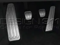 Pedali e poggiapiedi in alluminio MANUALE. Porsche 991 / 981 Boxster / 981 Cayman / 718 Boxster - 99104470002