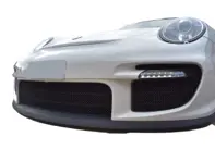 Set di griglie in acciaio inossidabile per paraurti anteriore ZunSport. Porsche 997 GT2