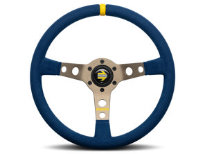 Volante Momo MOD.07 blue edition - microfibra blu italiana