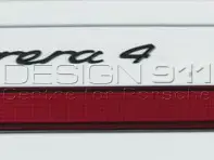 '4' SCHWARZES Heckdeckelabzeichen. Porsche 991 (911) Carrera 4 - 99155924102