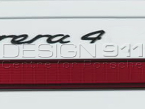 Distintivo per cofano posteriore '4' NERO. Porsche 991 (911) Carrera 4 - 99155924102