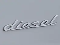 DIESEL - Insignia de ala cromada para Porsche 958 Cayenne MKIII - 958559499100C1, 95855949910, 9585595000100C1, 958559500010