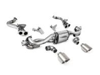 Impianto di scarico sportivo Milltek con bypass GPF/OPF, terminali GT-115 in titanio spazzolato. Porsche 718 Boxster/Cayman 2020>> - 982251053E, 982251053K, 982251053F, 982251053H, 982251053D, 982251053G, 982254351B, 982254351L, 982254351AA, 982254351P, 982254351R, 982254350B, 982254350L, 982254350AA, 982254350P, 982254350R - SSXPO186