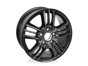 Jeu de roues en alliage tout-terrain 8Jx18 ET 57, noir mat. Porsche 955 / 957 Cayenne - PCG362044A