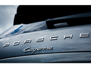 'PORSCHE' - Chrome Rear Badge for Porsche 958 Cayenne MKIII (No 95855968701) - 958559687000C1, 95855968700, 95855968701