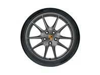 20' 991 C2 / C2S Carrera S platina lichtmetalen velgen en banden origineel Porsche - 99104460206, 99104460205