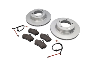 ACHTER Remblokken en remschijfpakket voor Porsche Boxster 986 2.5L / 2.7L 1997-04 - 98635293911, 98635240104, 98661236501