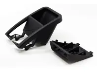 Aschenbecher entfernen, PCCM+ Gehäuse. Porsche 964 mit Airbag / 993 - 96455292300, 96455292500 - RNND.964.02.BLA/A