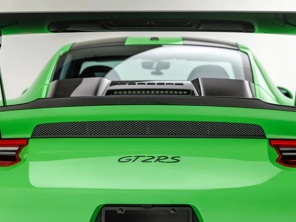 Vordere Stoßstangen-Canards aus hochglänzendem Carbon. Porsche 991 GT2 2017 bis 2019
