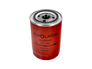 Filtro de aceite ROJO 'PUROLATOR'. Porsche 911 1972-89 / 964 Carrera 1989-94 / 930 Turbo - 91610775400, 93010776400, 93010776401, 93010776403 - OC59