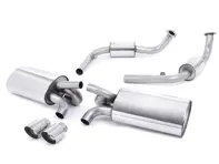 Milltek Sports Exhaust Muffler / Cat Back Resonated (Quieter) Porsche 987 Gen2 Boxster S / Cayman S - 98711311731, 98711311732, 98711313131, 98711313132, 98711311831, 98711311832, 98711313231, 98711313232, 98711351130, 98711351131, 987113511BX, 987113511DX, 98711351230, 98711351231, 987113512BX, 987113512DX - SSXPO114