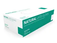 Gants en latex naturel non poudrés - Grand - Paquet de 100 - NRL50N09