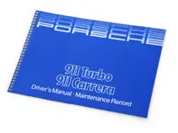 Manuel du conducteur pour 911 Turbo et Carrera 1984 -1985 - WKD473220