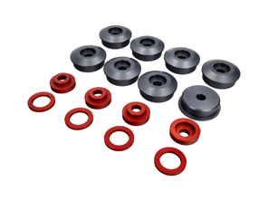 Achteras subframe massieve bussen set. Porsche 993 - 9P-0193, 99333305100, 99333105180, 99333305200, 99333105280