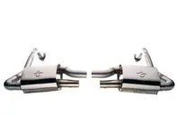 Sports exhaust rear silencer and cat bypass kit Porsche 987 Gen 1 Boxster and Cayman