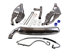 Umrüstsatz für Sportauspuff mit freiem Durchfluss (keine Blechmodifikationen erforderlich). Porsche 911 3.2 Carrera - 93011104300, 93021102901, 93021133500 - 1620802210, 92.299S