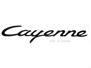 CAYENNE - 黑色后徽章。保时捷卡宴 - 9555592370003C, 955.559.237.00.03C