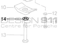 Unterlegscheibe für Getriebestützlager mit Sechskantschraube. Porsche 964 C4 / 993 C4 / 993 C4S / 993 Turbo MANUELL - 99902521502