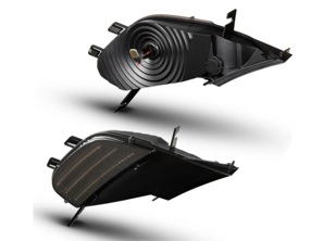Ripetitori laterali LED sequenziali con lente fumè. Porsche Cayenne 955 - 95563103300, 95563103301, 95563103400, 95563103401