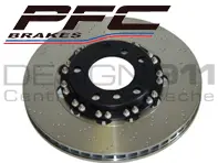PFC tweedelige zwevende 'Direct Drive' remschijven voor met DIMPLED voor Porsche - 9963514099H, 99735140990, 99735141090