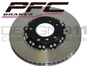 PFC tweedelige zwevende 'Direct Drive' remschijven voor met DIMPLED voor Porsche - 9963514099H, 99735140990, 99735141090