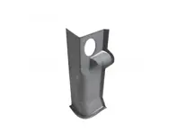 Türscharniersäule innen. Porsche 356 / 356A - 64450102105, 64450102205 - PP104HL, PP104HR
