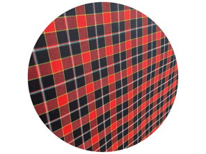 Tissu tartan en laine SOLM (Rosso), inspiration : Ferrari