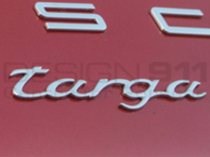 Stemma per cofano posteriore 'TARGA' CROMATO. Porsche 991 targa - 99155930900
